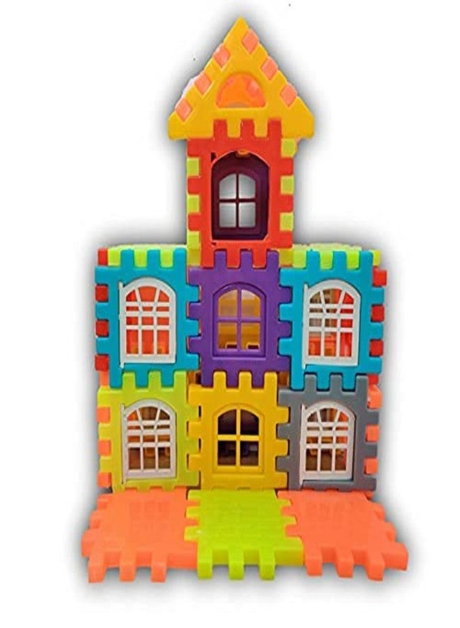 PULSBERY 72 Pcs. House Building Blocks with Attractive Windows Set Construction Puzzles Activity Game for Kids Toys for Boys,Girls,Children for 2,3,4,5,6,7+ Years (Medium) - Image 4
